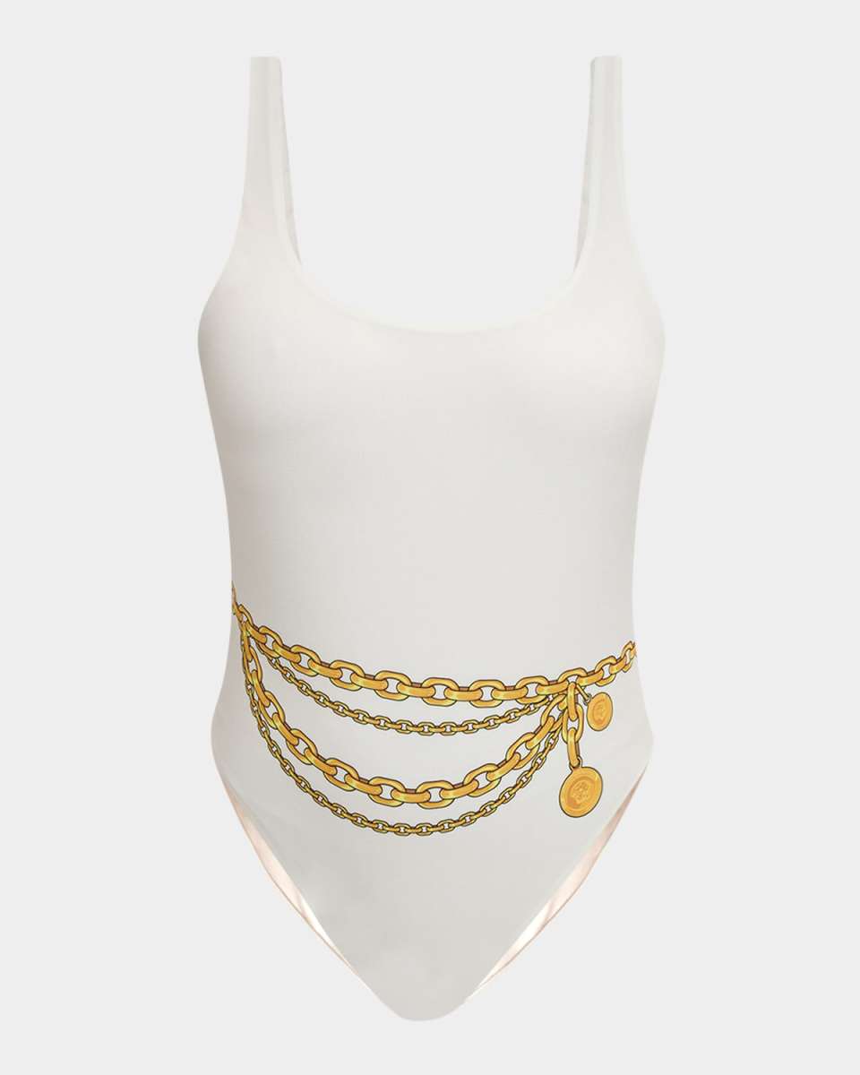 Treasure Print One-Piece Swimsuit